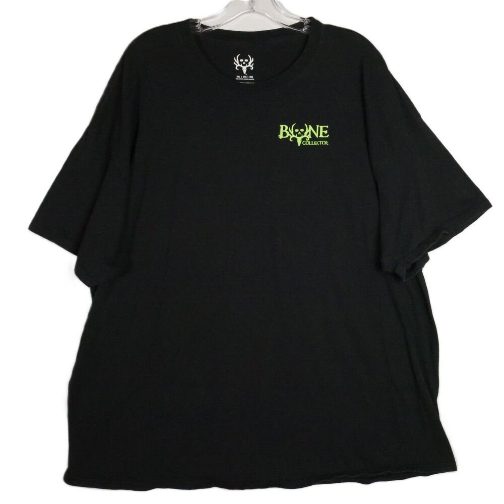 Bone Collector Mens Size 3XL T-Shirt Black Short Sleeve Crew Neck Big Back Logo